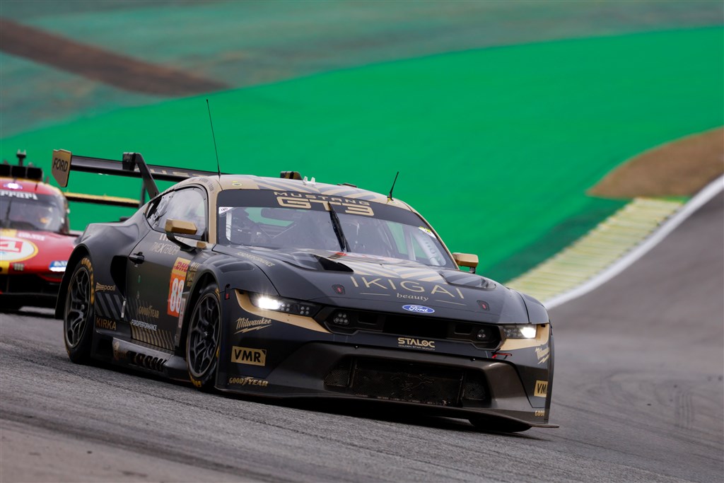 Den sorte og gyldne Ford Mustang GT3 er på hjemmebane, når årets sjette VM-afdeling køres på Circuit of the Americas i Texas.
(Foto: Ford)